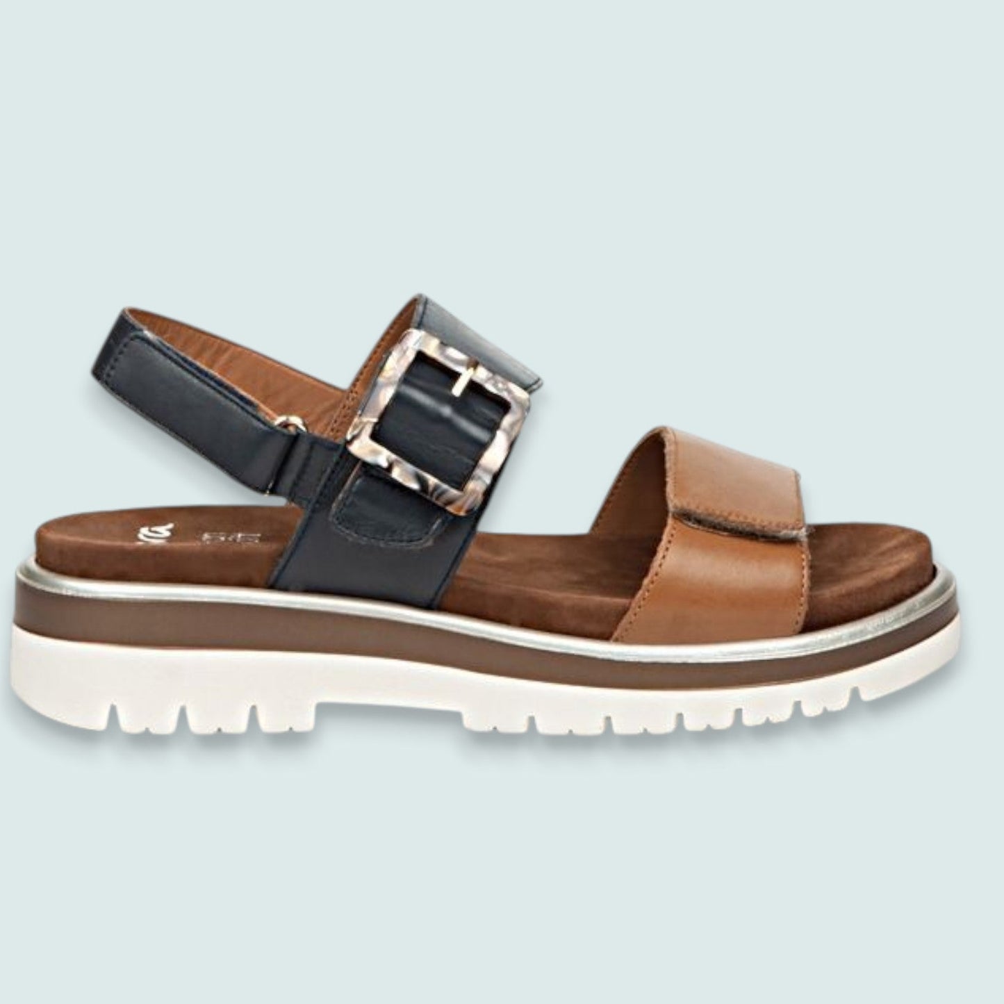 Ara - Contrast Strap Comfort Sandal