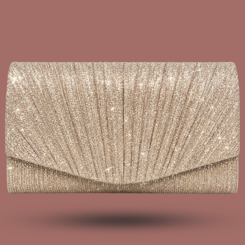 Audrey's - Shimmer Pleated Evening Clutch