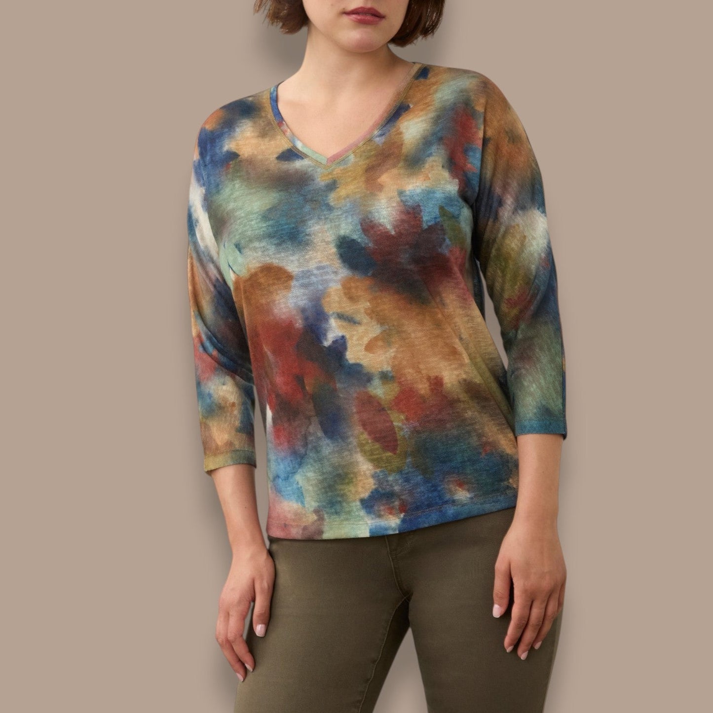 FDJ - Abstract Watercolour Knit Top