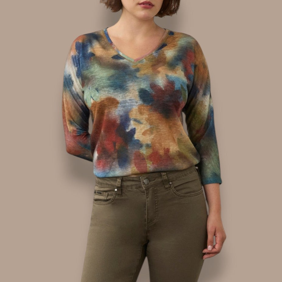 FDJ - Abstract Watercolour Knit Top