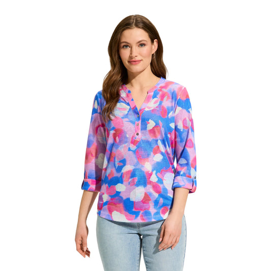 FDJ - 3/4 Sleeve Henley Top