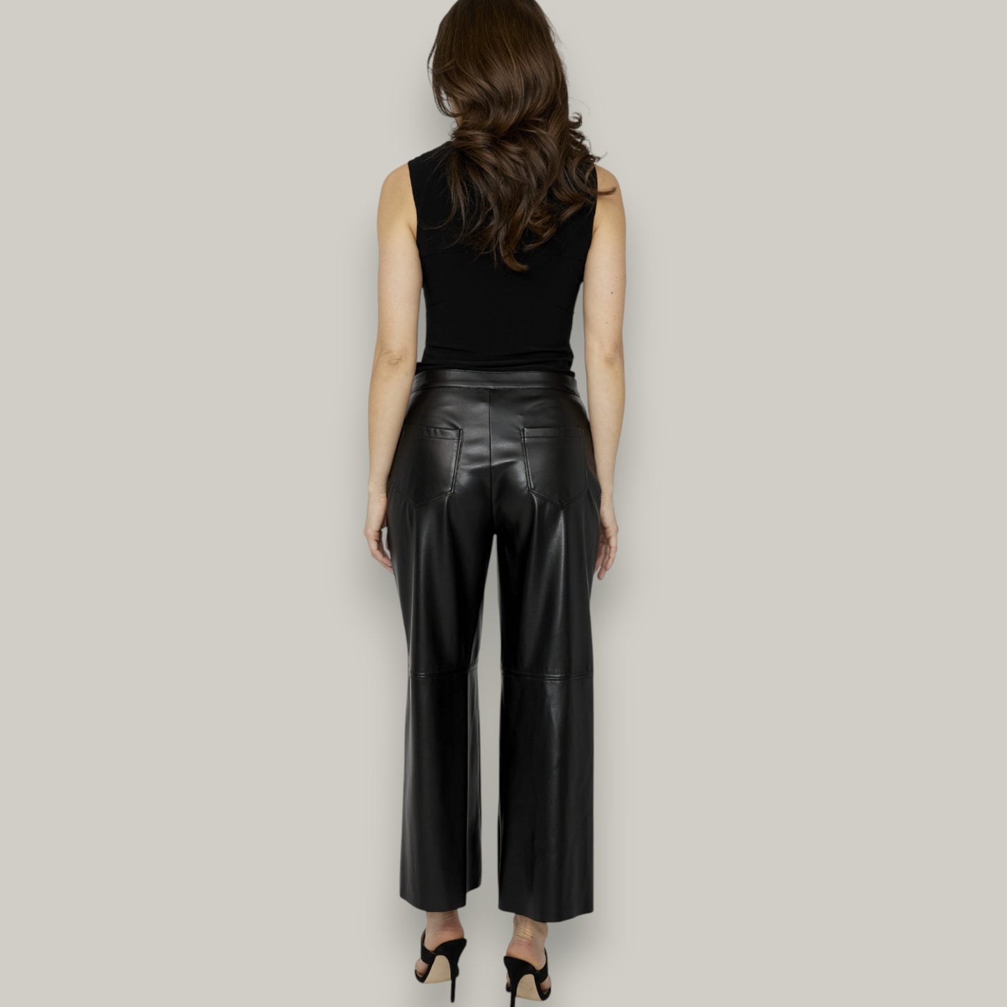 Compli K - Wide Leg Vegan Leather Pants