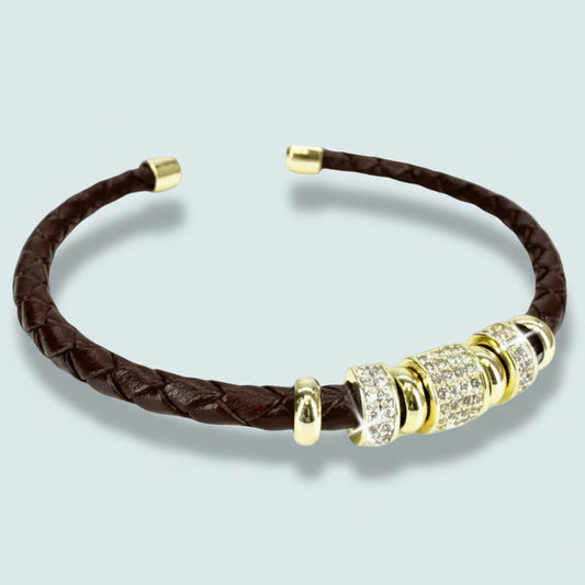 Jacqueline Kent - Braided Crystal Accent Bracelet