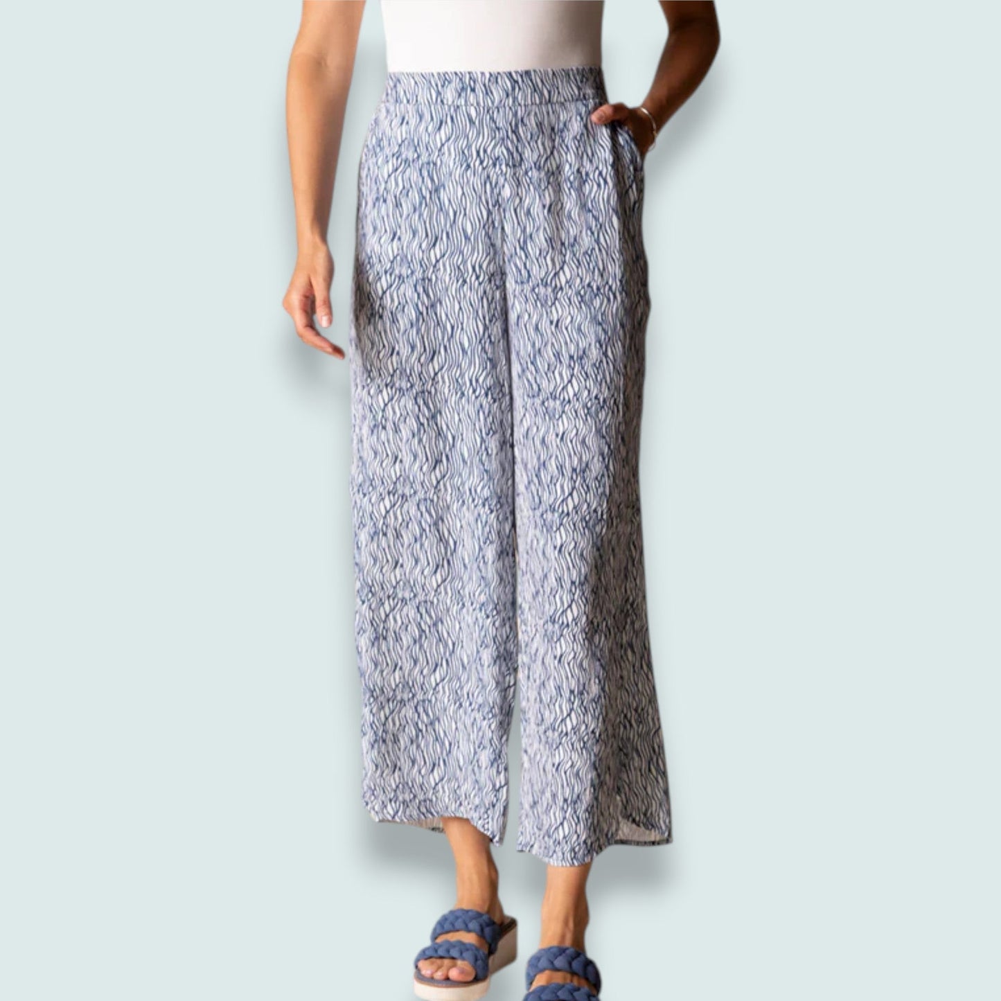 Habitat - Coastal Wave Wide Leg Pant