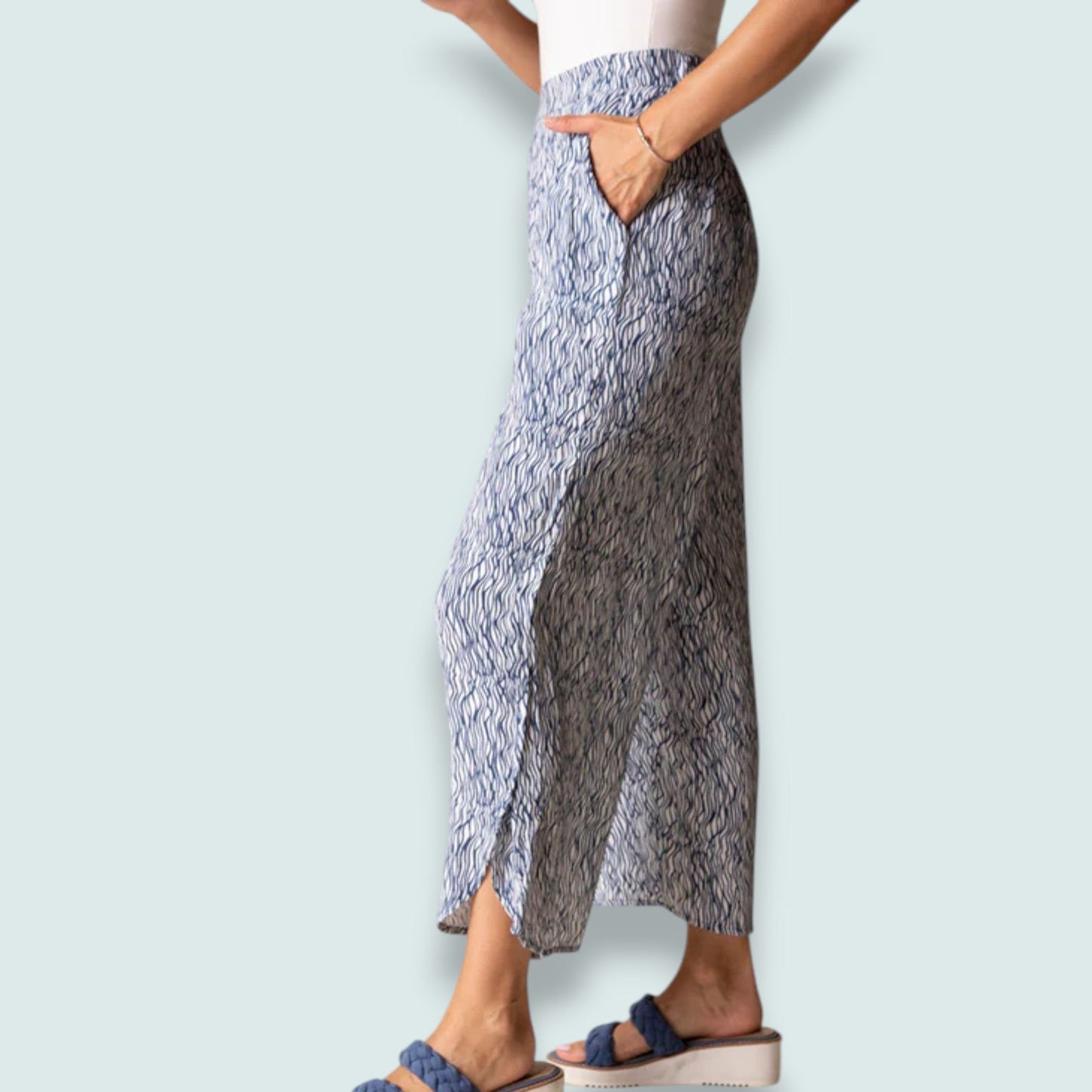 Habitat - Coastal Wave Wide Leg Pant