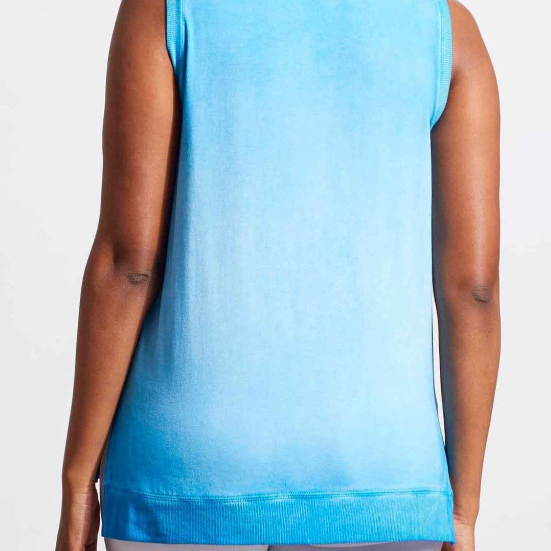 Tribal - High-Low Tank Top With Special Wash Effect