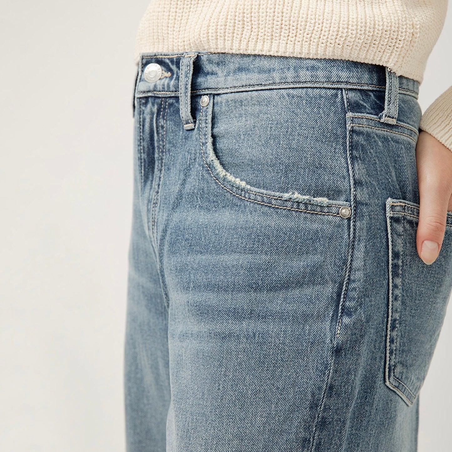 Silver Jeans - Baggy Mid-Rise Wide Leg Jeans