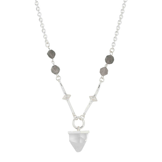 Merx - Crystal Pyramid Necklace