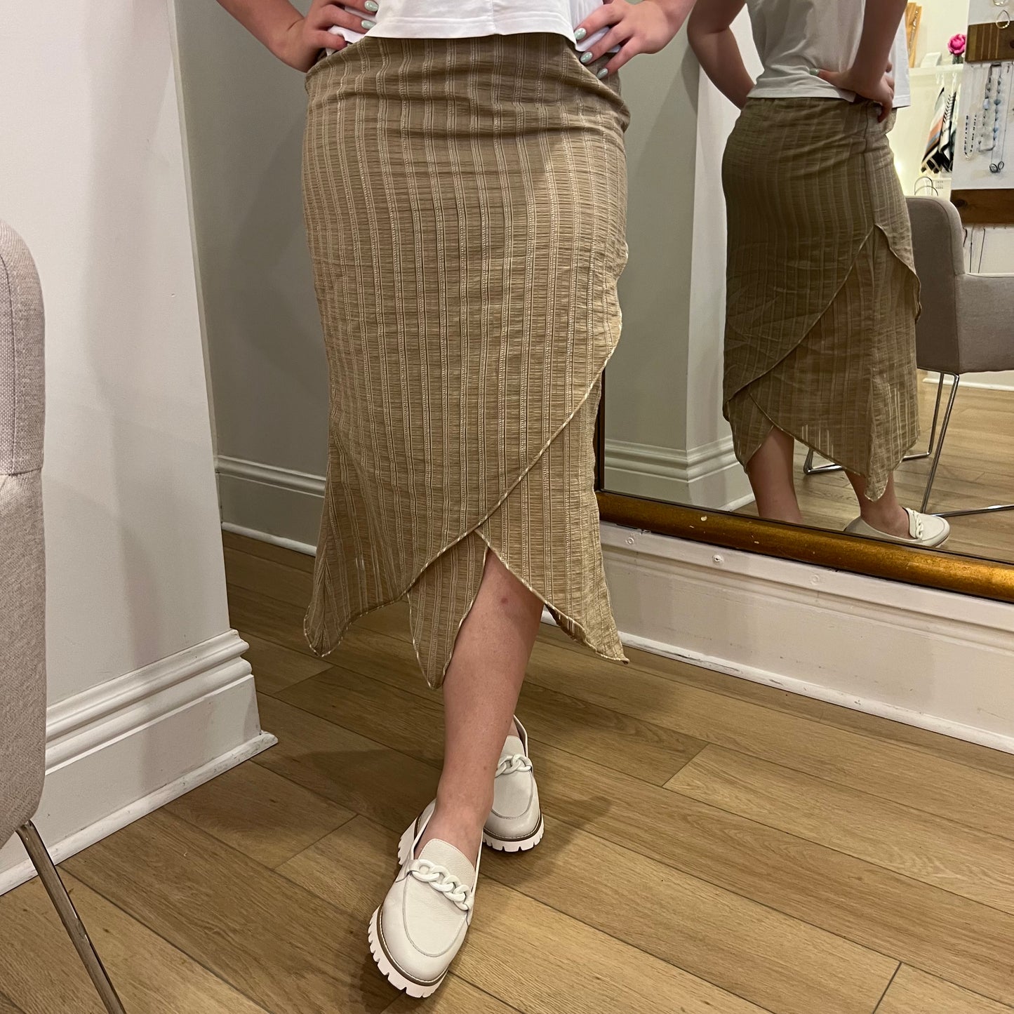 Deannafokes - Striped Maxi Skirt