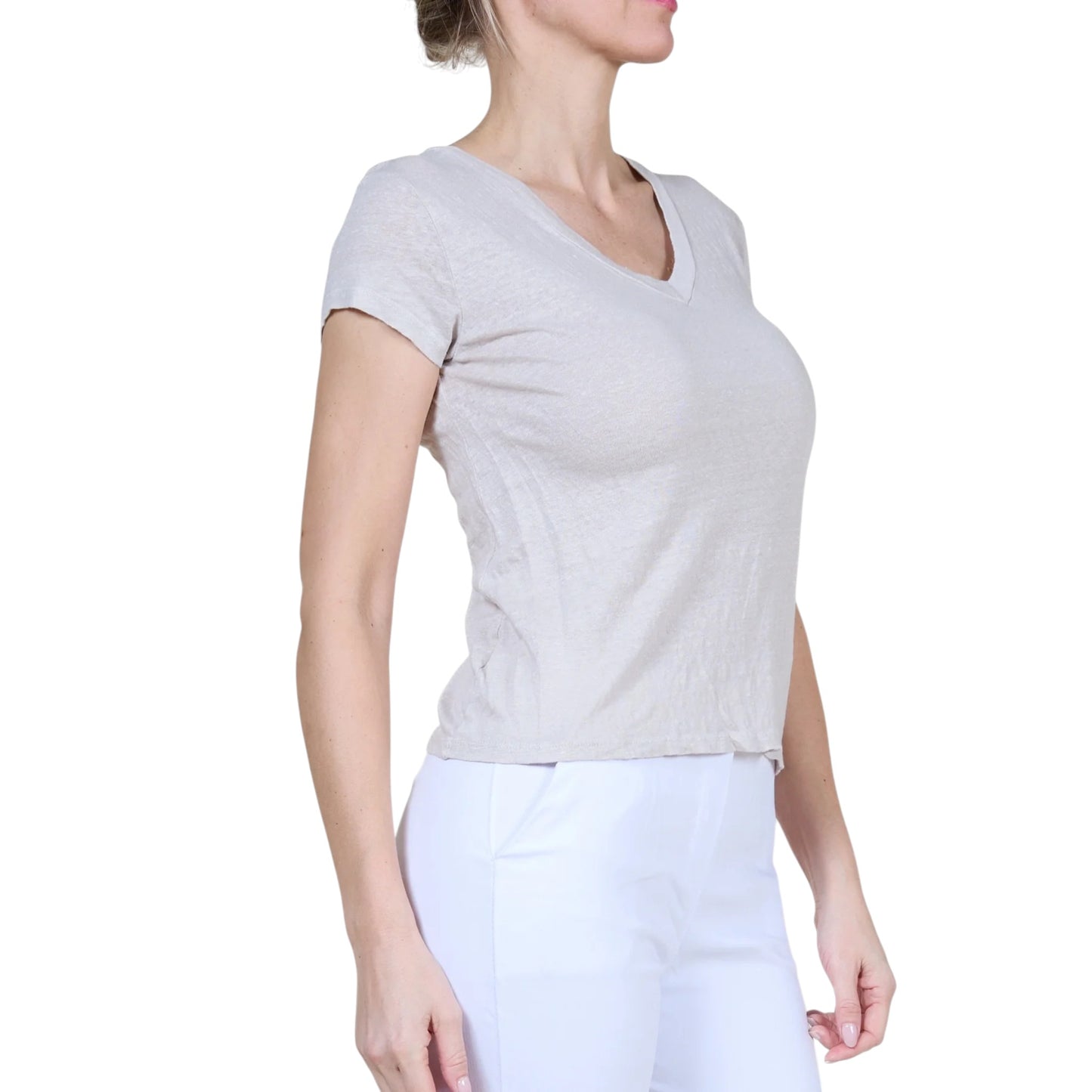 Angela Mara - Linen T-Shirt