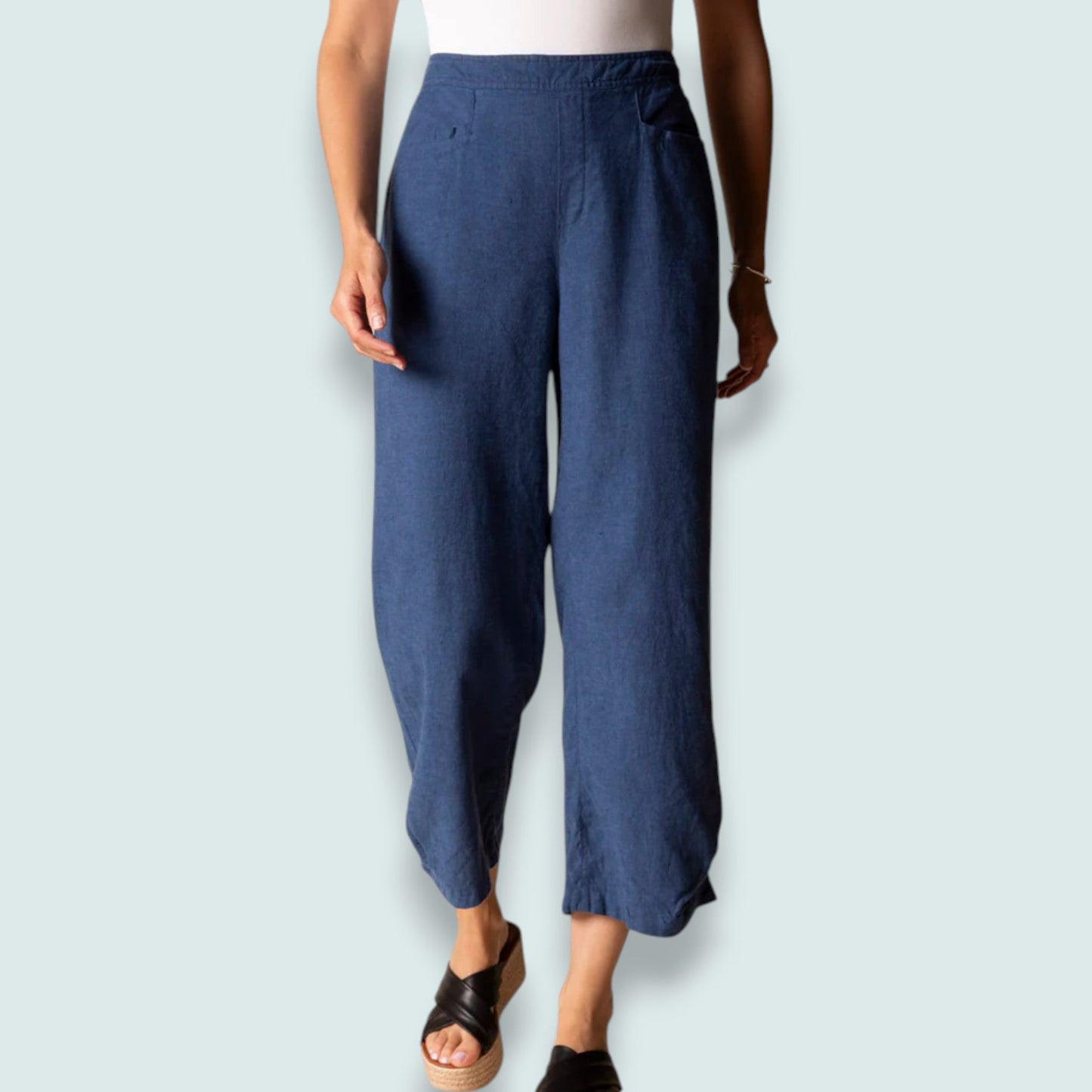 Habitat - Pleat Button Capri