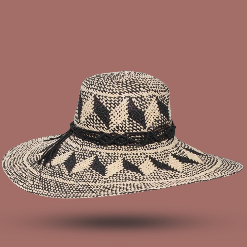 Loevenich - Large Bell Hat With Geometric Pattern