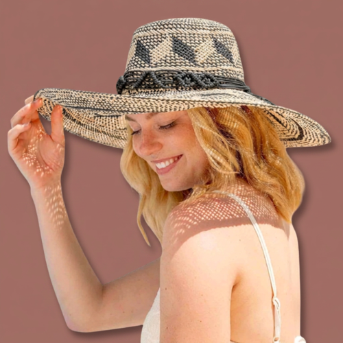 Loevenich - Large Bell Hat With Geometric Pattern
