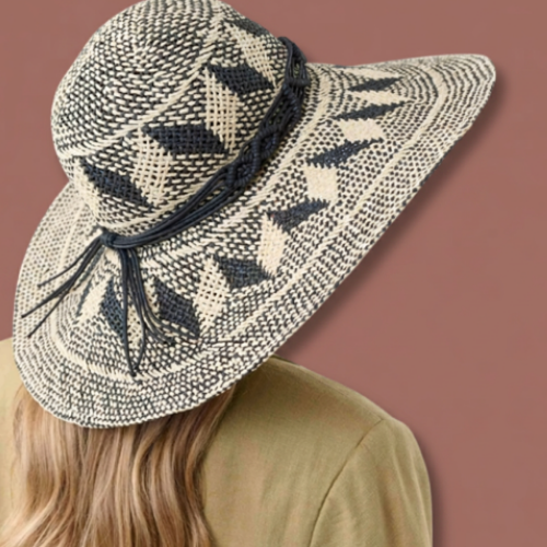 Loevenich - Large Bell Hat With Geometric Pattern
