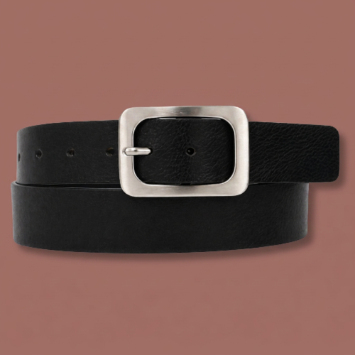 Medike Landes - Italian Leather Belt With Nickel Buckle