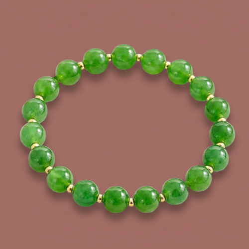 Audrey's - Emerald Tone Bead Bracelet
