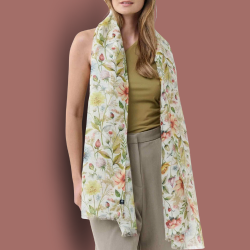 Fraas - Floral Print Scarf