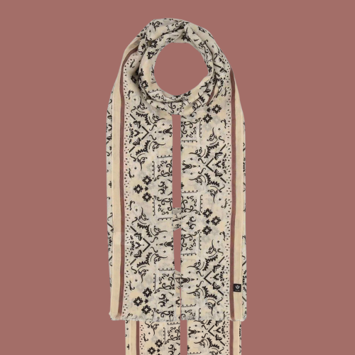Fraas - Paisley Border Lightweight Scarf