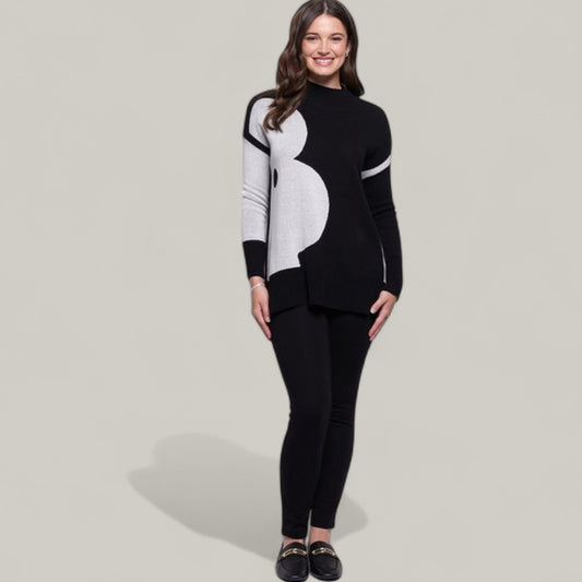Foil - Mono Flower Design Sweater