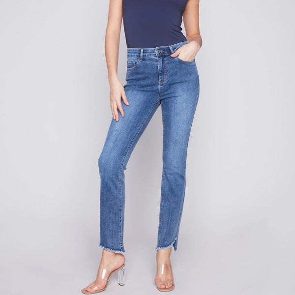 Charlie B - Bootcut Jeans With Asymmetrical Hem