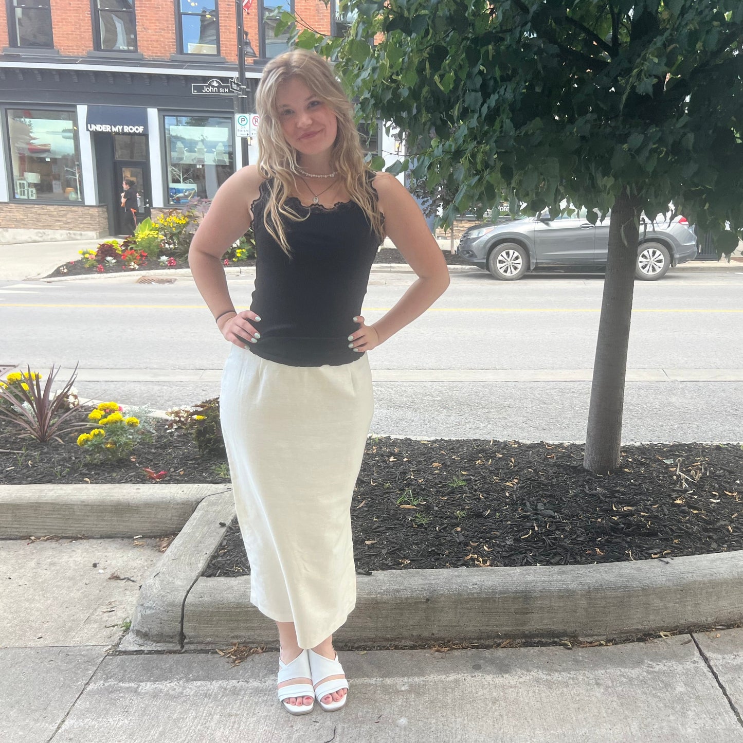 Deannafokes - Maxi Skirt With Side Zipper