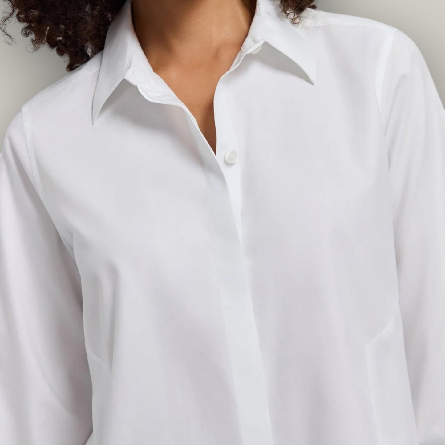 Foxcroft - Cici No Iron Pinpoint Long Sleeve Blouse