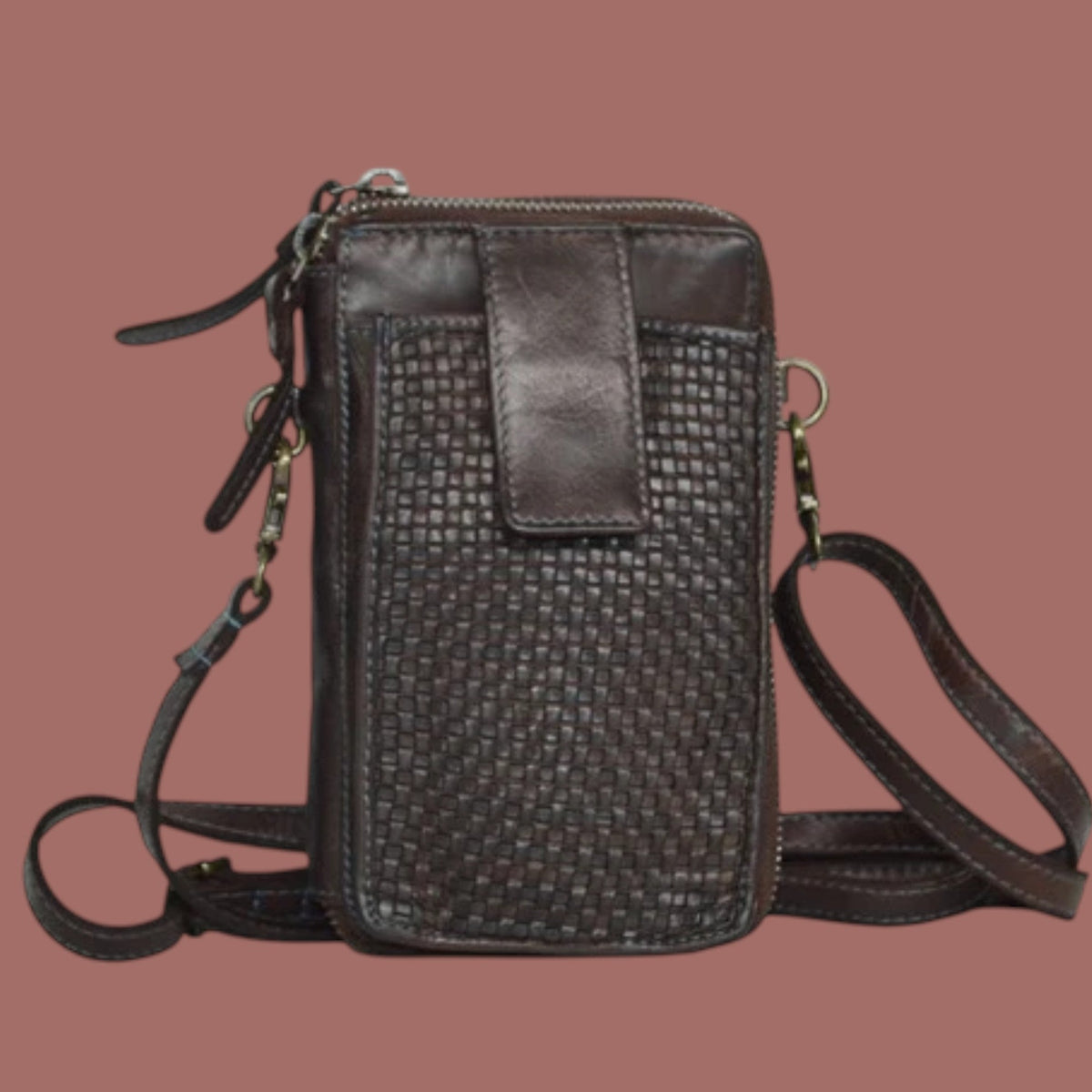 Milo - Ella Genuine Leather Crossbody Phone Bag