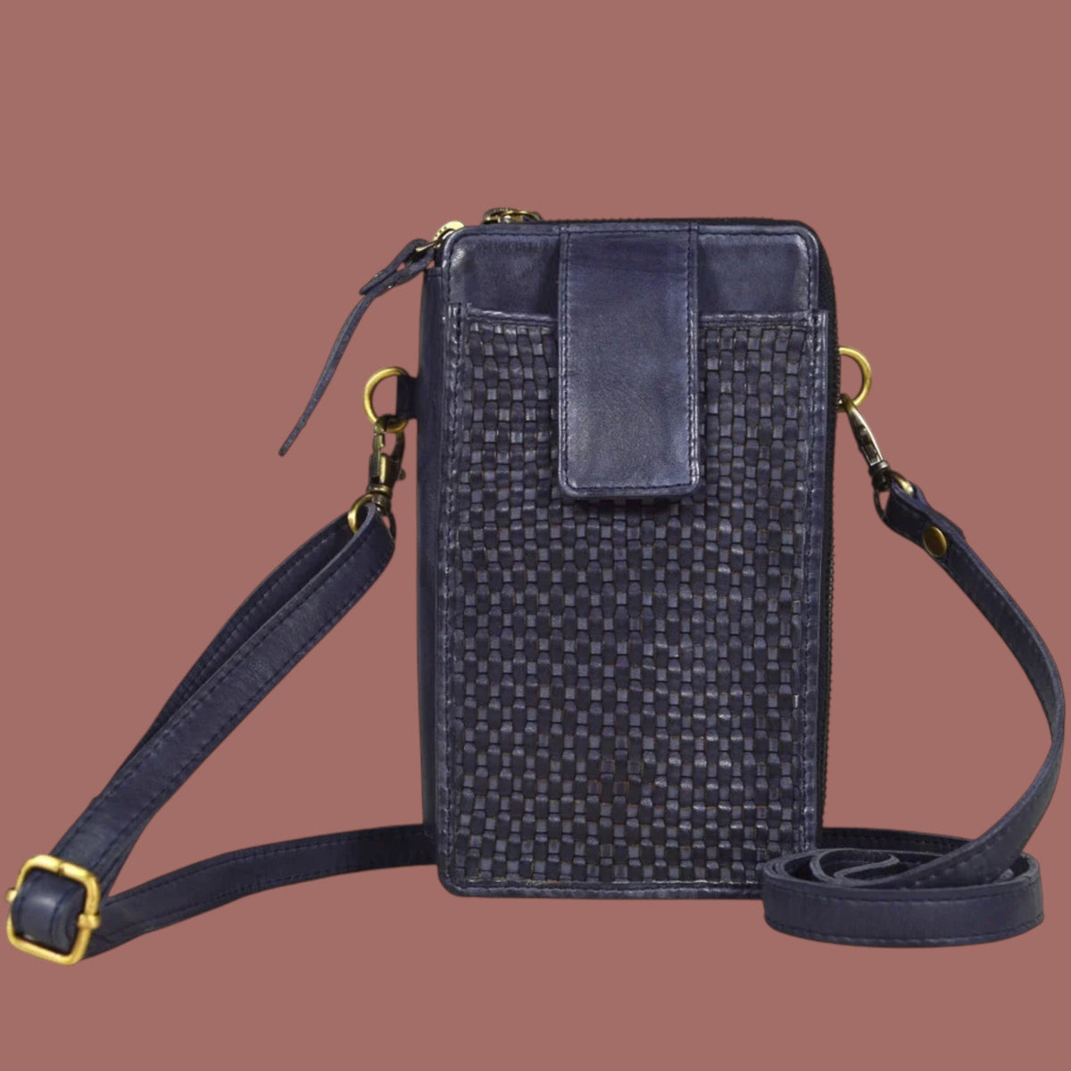 Milo - Ella Genuine Leather Crossbody Phone Bag