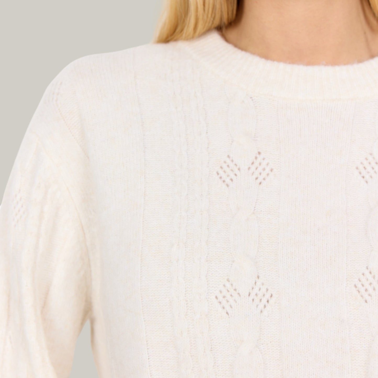 Soya Concept - Cable Knit Pullover Sweater