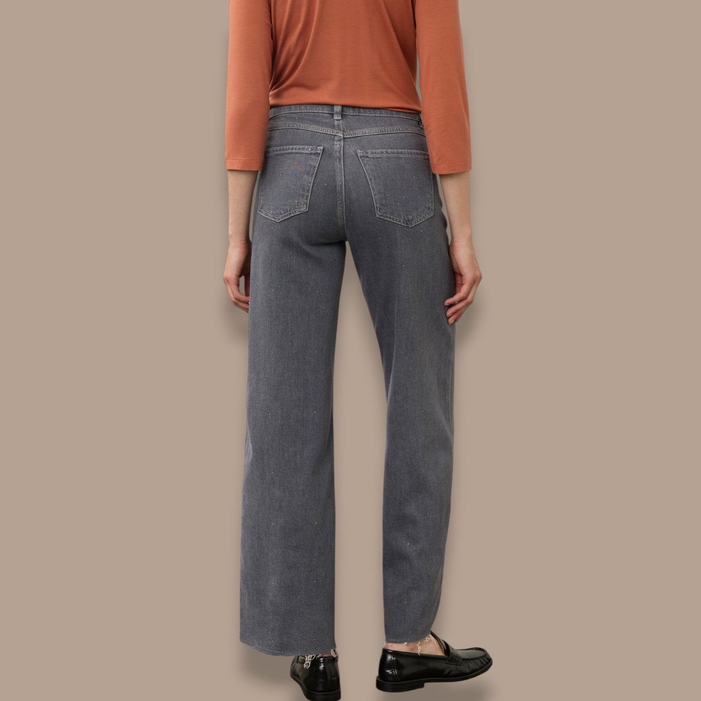 FDJ - Christina Wide Leg Rhinestone Jeans