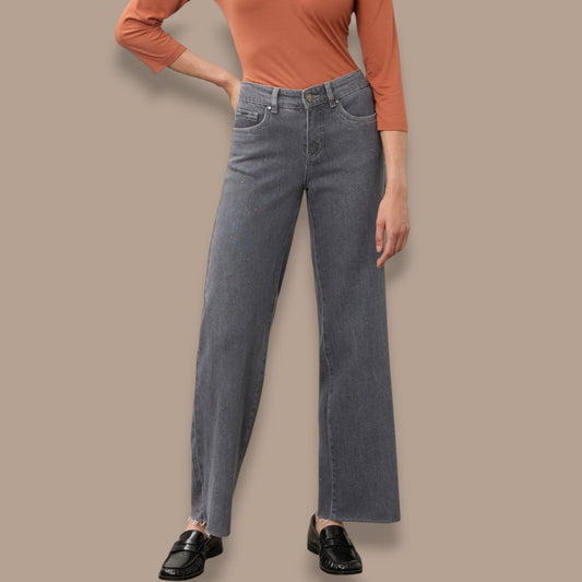 FDJ - Christina Wide Leg Rhinestone Jeans