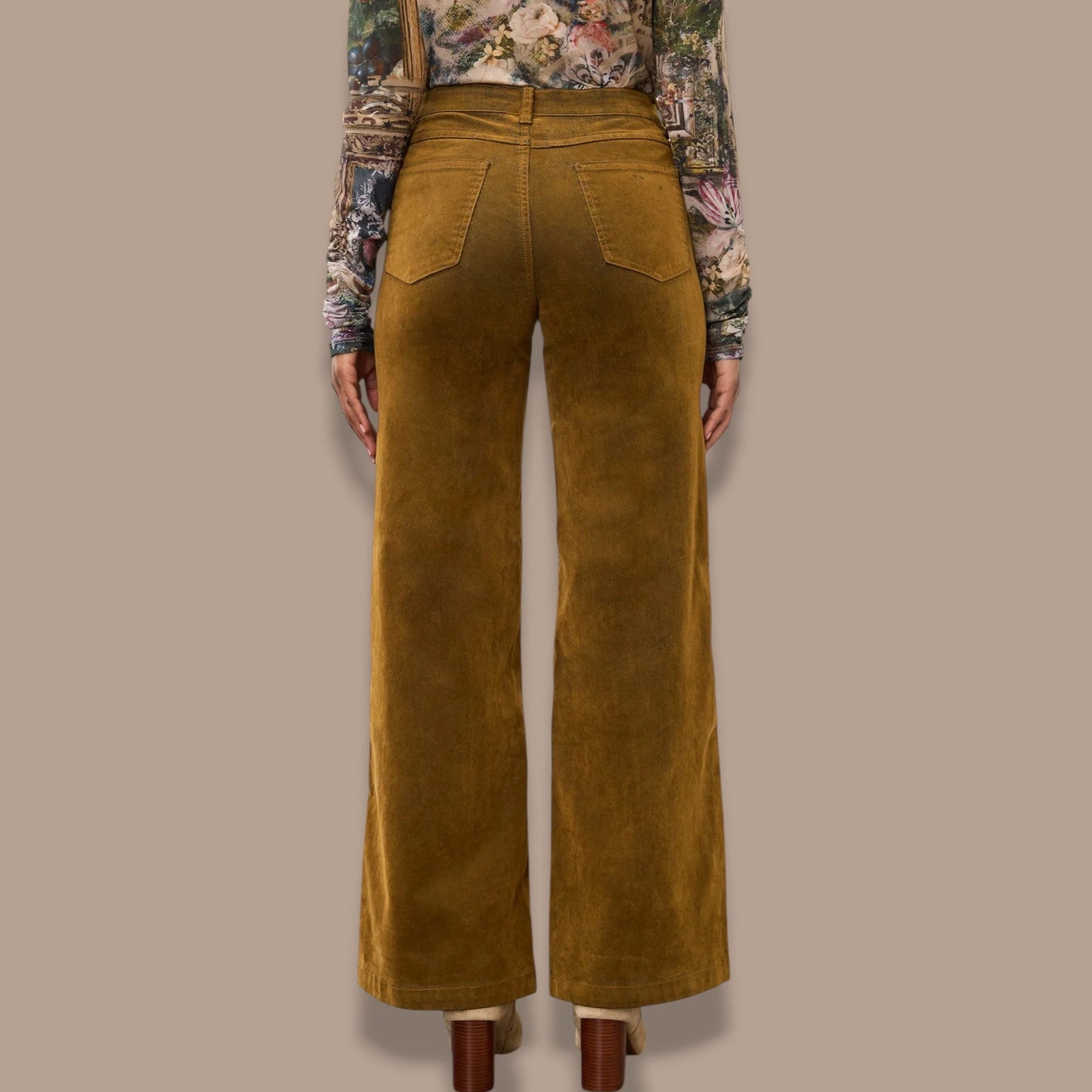 FDJ - Olivia Brushed Velvet Wide-Leg Pants