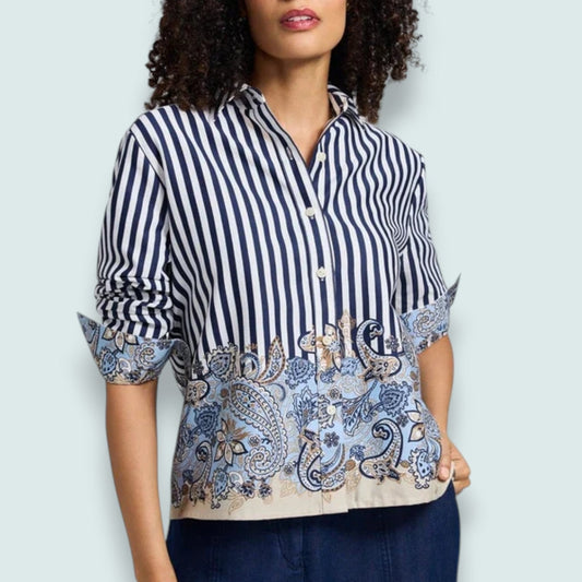 Foxcroft - Jodie Long Sleeve Short Blouse