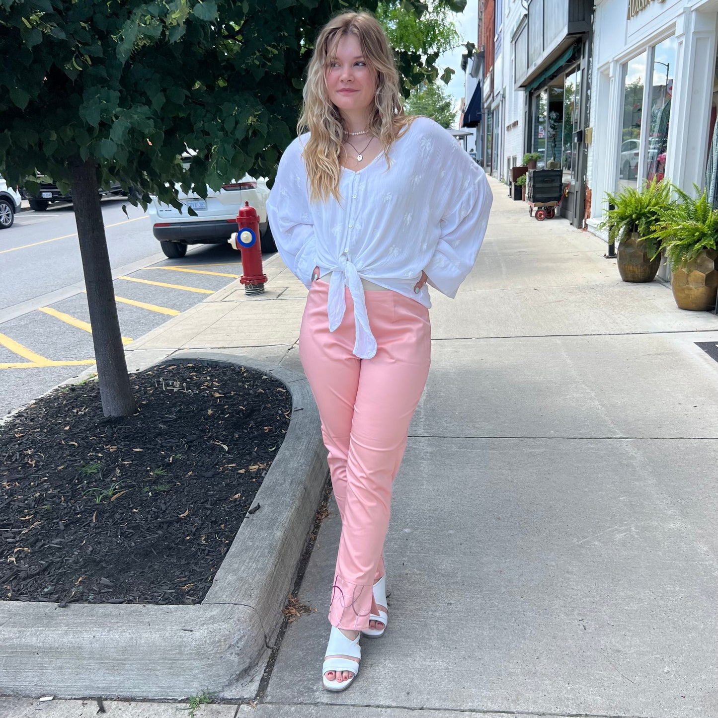 Deannafokes - Pink Ribbon Spiral Pants