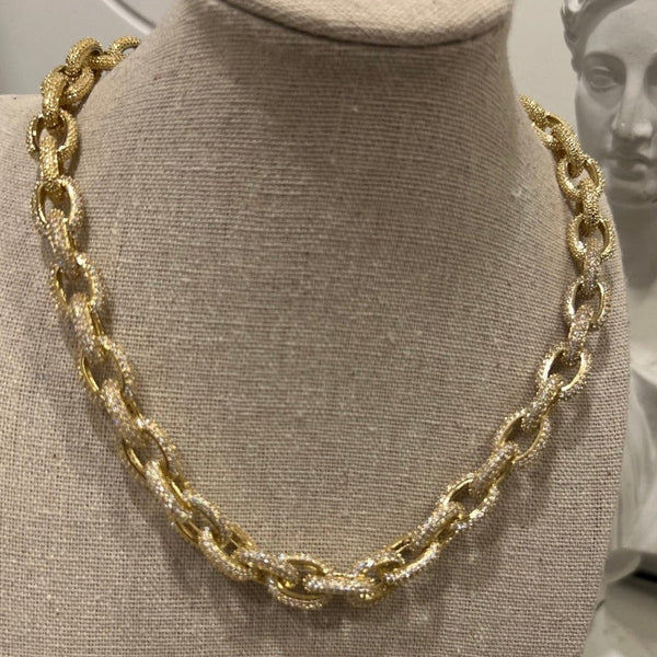 Jacqueline Kent - Sparkly Chain-Link Necklace