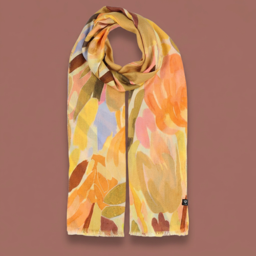 Fraas - Abstract Floral Lightweight Scarf