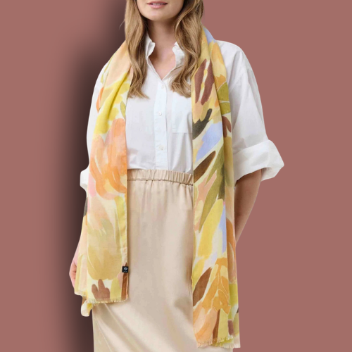 Fraas - Abstract Floral Lightweight Scarf