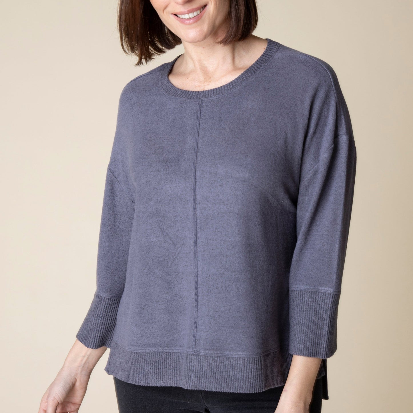 Habitat - 3/4 Sleeve Fleece Pullover Top