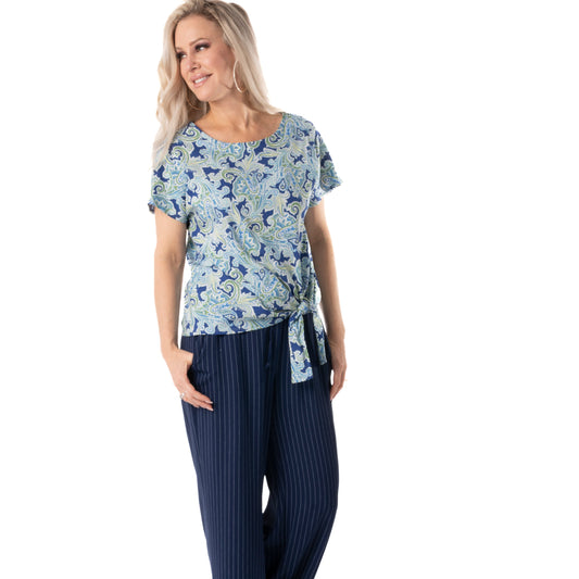 Pure - Paisley Print Top