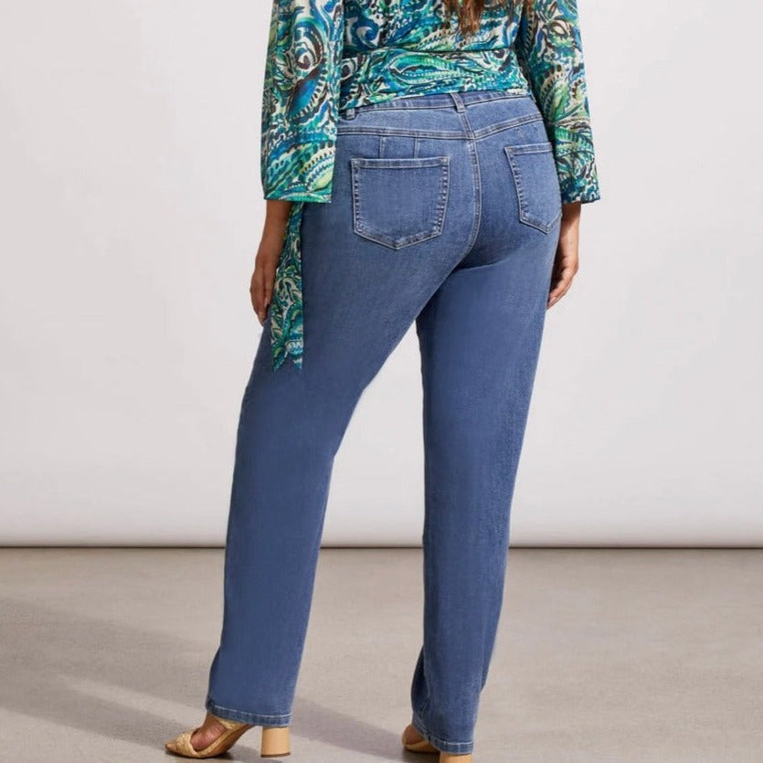 Tribal - Sophia 5-Pocket Curvy Straight Leg Jeans (Plus Size)