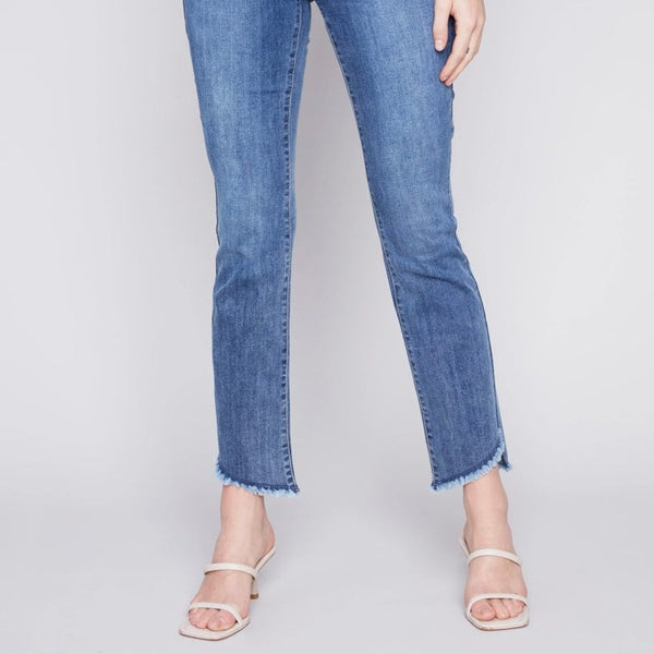 Charlie B - Bootcut Jeans With Asymmetrical Hem
