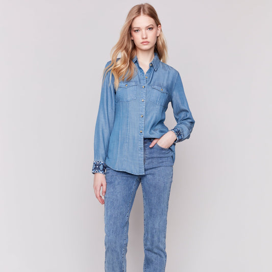 Charlie B - Denim Button-Up Shirt