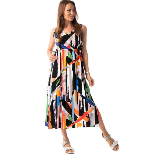 Pure - Side-Slit Maxi Dress