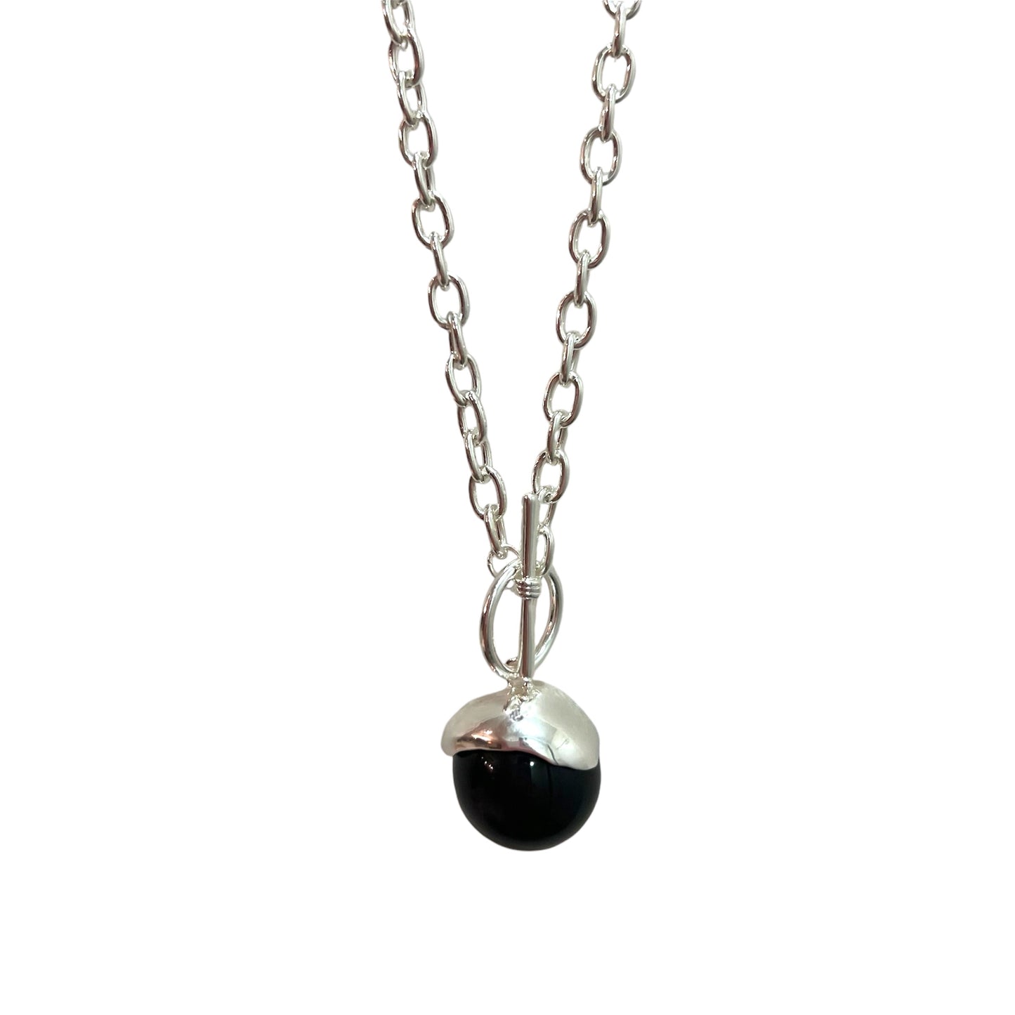 Merx - Black Sphere Necklace