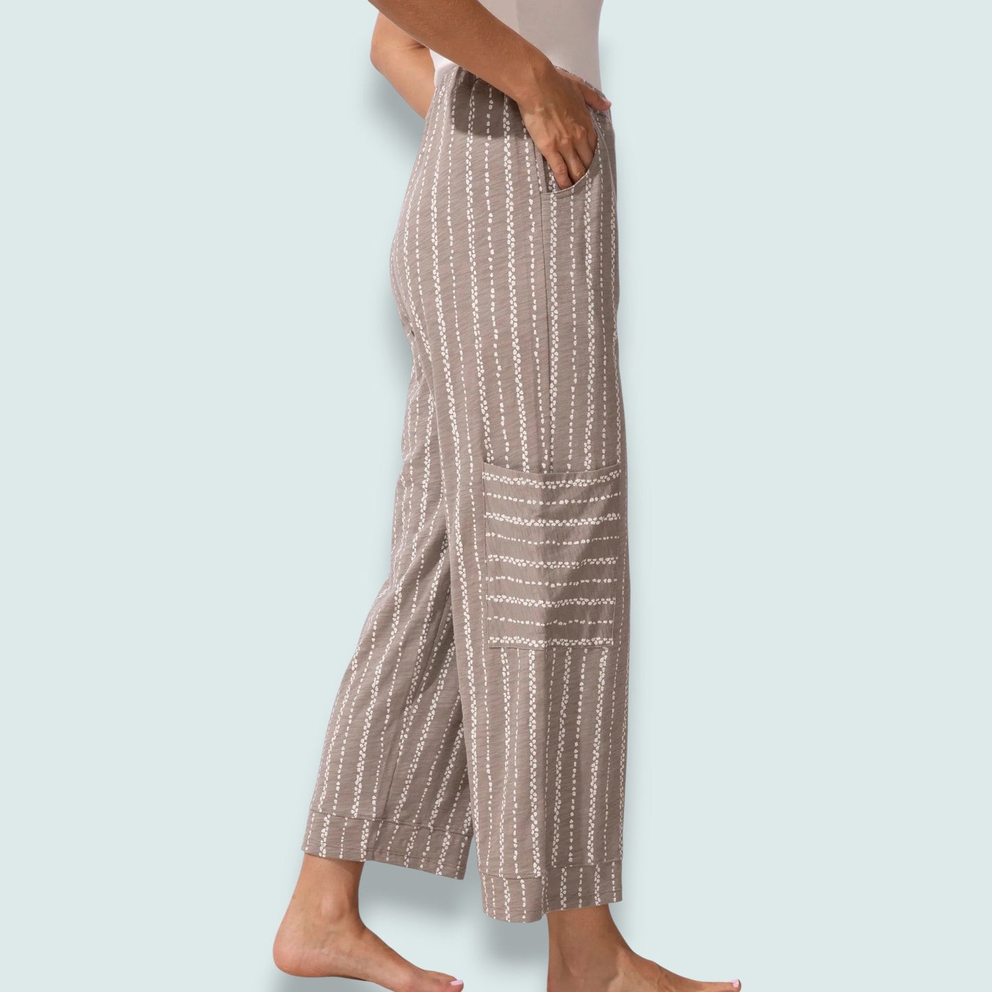 Escape - Coastal Stripe Wide-Leg Pant