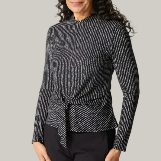 Habitat - Core Travel Dots Tie Front Top
