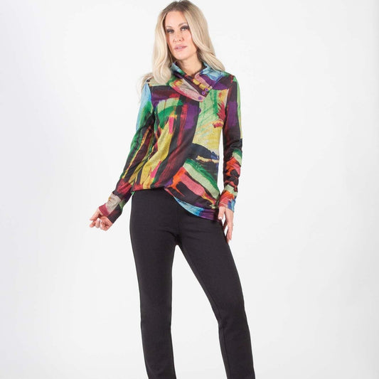 Pure - Patterned Long Sleeve Tunic