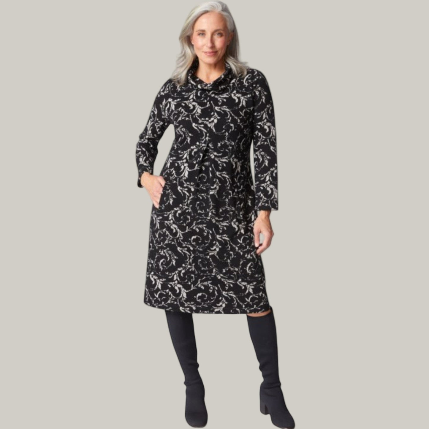 Habitat - Patterned Pleat Front Dress