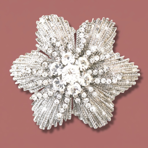 Audrey's - Radiant Crystal Starburst Brooch