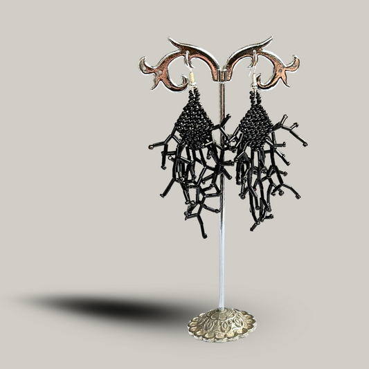 Suzie Blue - Beaded Web Earrings